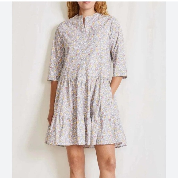 APIECE APART Maurino Floral Drop Waist Mini Dress in Sweet Multi Sz M Luxury EUC - Picture 1 of 12
